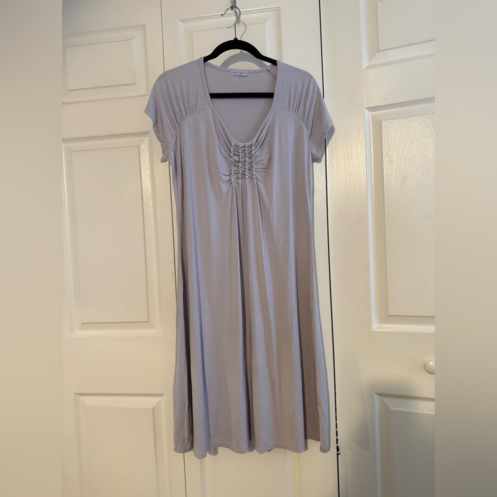 Fresh Produce Light Gray Lilac Dress XL